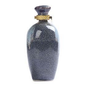 Blue Ceramic Wine Vase Flask Flagon Empty Wine Jar Bottle Wine Jug Small Wine Bottle