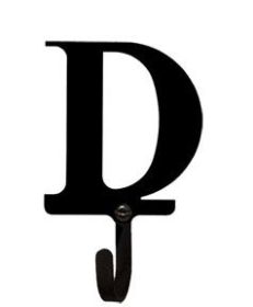 Letter D - Wall Hook Small