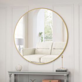 Wall Circular Mirror Metal Framed