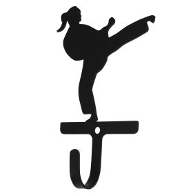 Karate Woman Girl Wall Hook Small