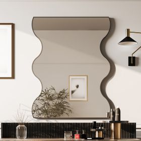 Wall Mirror Black Rectangular