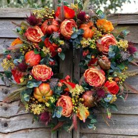 Artificial Wreaths for Front Door, (size: 40cm)