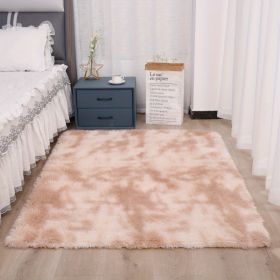 1pc, Ultra Soft Tie-Dyed Shaggy Area Rug for Bedroom, Living Room, and Home Decor - Fluffy, Fuzzy, and Plush Furry Carpet - 47.24 x 62.99 (Color: Tie-dye Beige, size: 47.24*62.99inch)