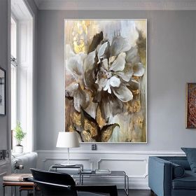 Handmade Flower Oil Painting On Canvas Wall Art Decoration Modern Abstract PictureLiving Room Hallway Bedroom Luxurious Decorative Painting (Style: 01, size: 60x90cm)