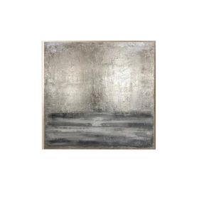 Silver Gray Painting Large hand painted Abstract Painting Texture Paintings on Canvas Office decoration wall Paintings Wall Art (size: 80x80cm)